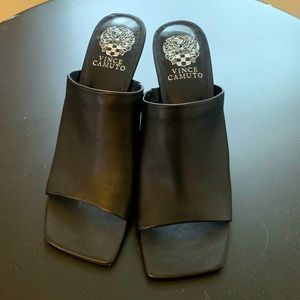 Brand new Vince Camuto leather mules